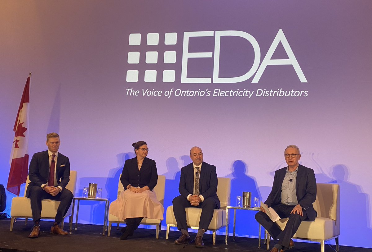 Electricity Distributors Association (EDA) (@EDA_ONT) on Twitter photo 2023-03-27 17:26:41 “Political Insiders Panel” is delivering a thoughtful debate and poignant considerations from Ontario’s various partisan perspectives from top political insiders: @ChrisBenedetti, @thechrischapin, @lobbygrl, moderated by @SeanTMallen #onpoli #AGM&Conference2023 “Political Insiders Panel” is delivering a thoughtful debate and poignant considerations from Ontario’s various partisan perspectives from top political insiders: @ChrisBenedetti, @thechrischapin, @lobbygrl, moderated by @SeanTMallen #onpoli #AGM&Conference2023