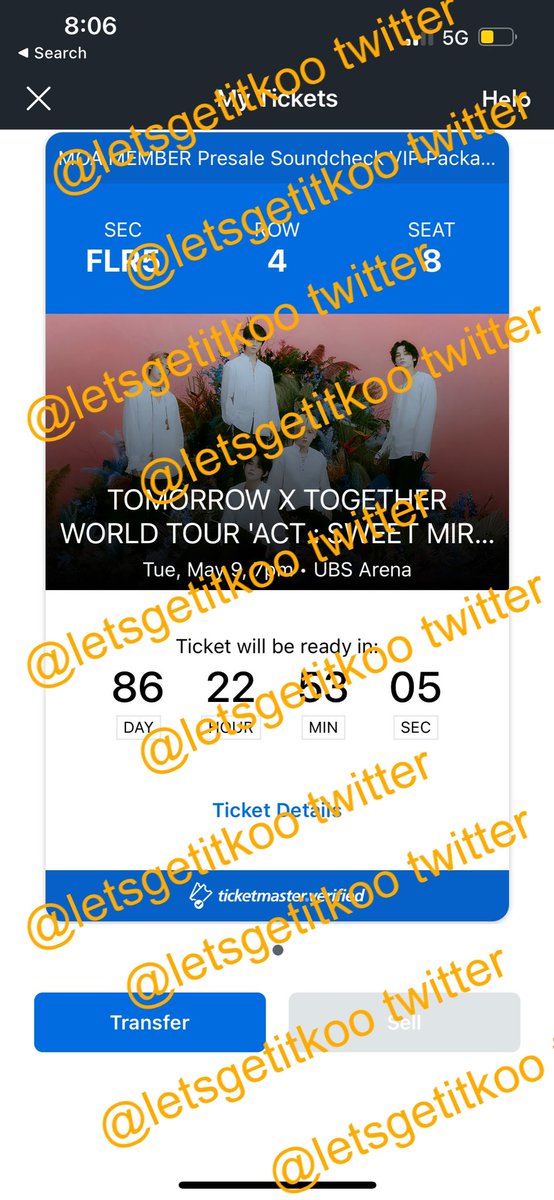 letsgetitkoo's tweet photo. WTS a VIP floor ticket for UBS arena day 1 (5/9)
- Section 5, Row 4
- Soundcheck!!!
- $380 ($450 is face value)
- Will send a pic of ID and I can video call during the exchange! 
- Prefer F&amp;F on Paypal/Venmo, Zelle, or Cashapp!! https://t.co/2EFu1Et9cc