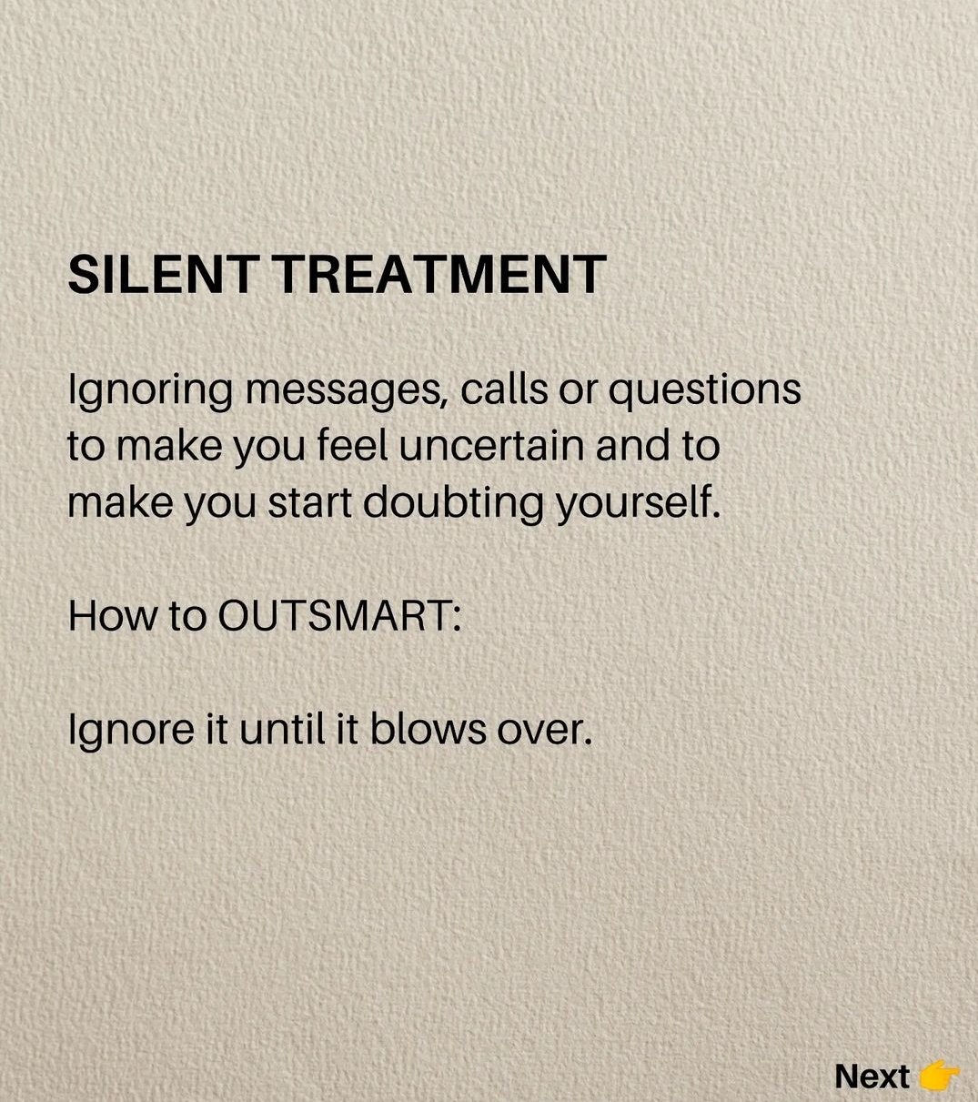 Silent Treatment