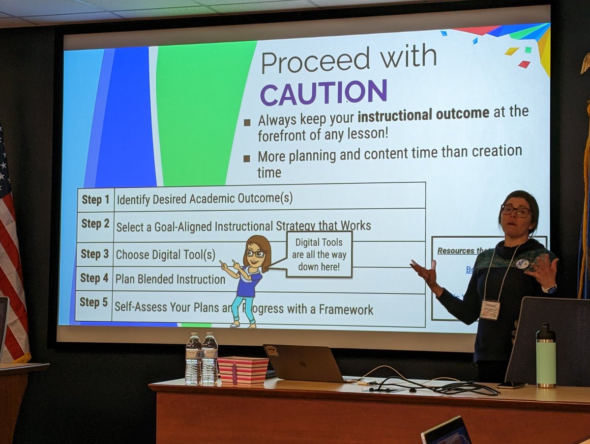 Super excited about using some AR with students in their curriculum. However we can't forget that digital tools come 3rd in the Learning Design Process! #PACreateCon