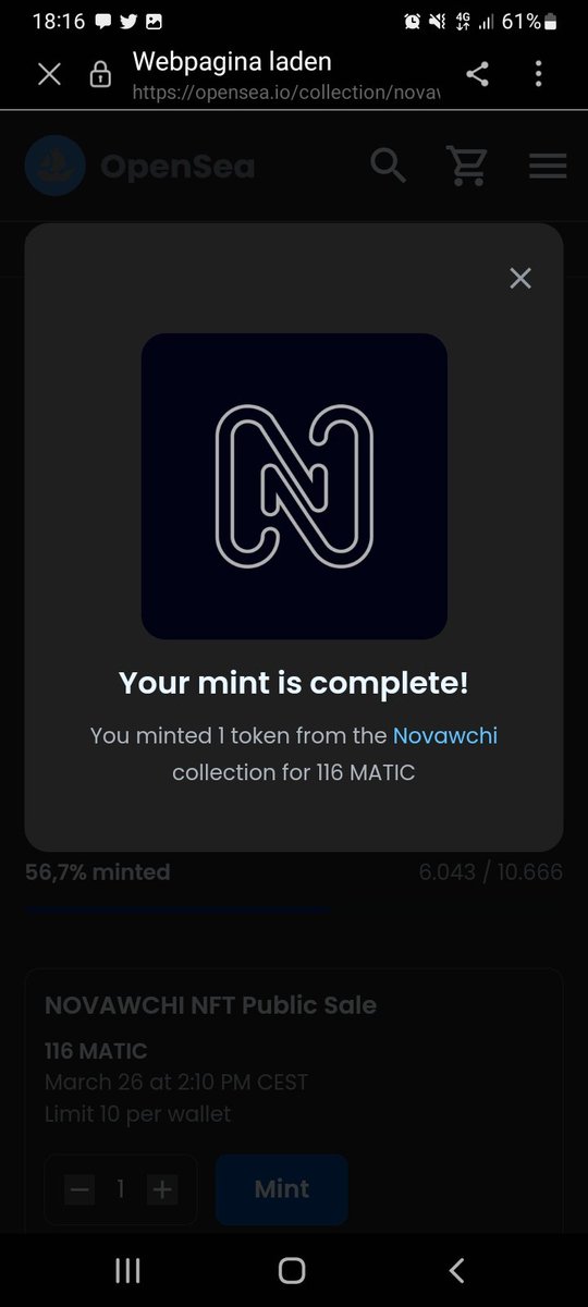 Got my self a @NovawChi 🥳🤷‍♂️🥰
