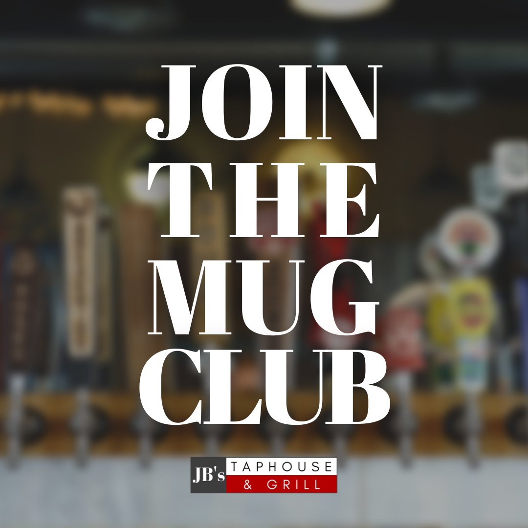 Enjoy all the exclusive treats you can only get with a Mug Club Membership. Stop in during our business hours and sign up today!

#PNWCraftBeer #JBsTaphouseAndGrill #CamasEats #PNWRestaurant #CraftBeerEnthusiast #VisitWashington #Taphouse #CraftBeerBar