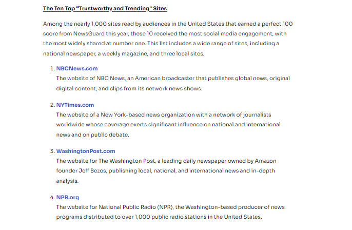 Margot Cleveland on Twitter: "So weird, because NPR is one of NewsGuard