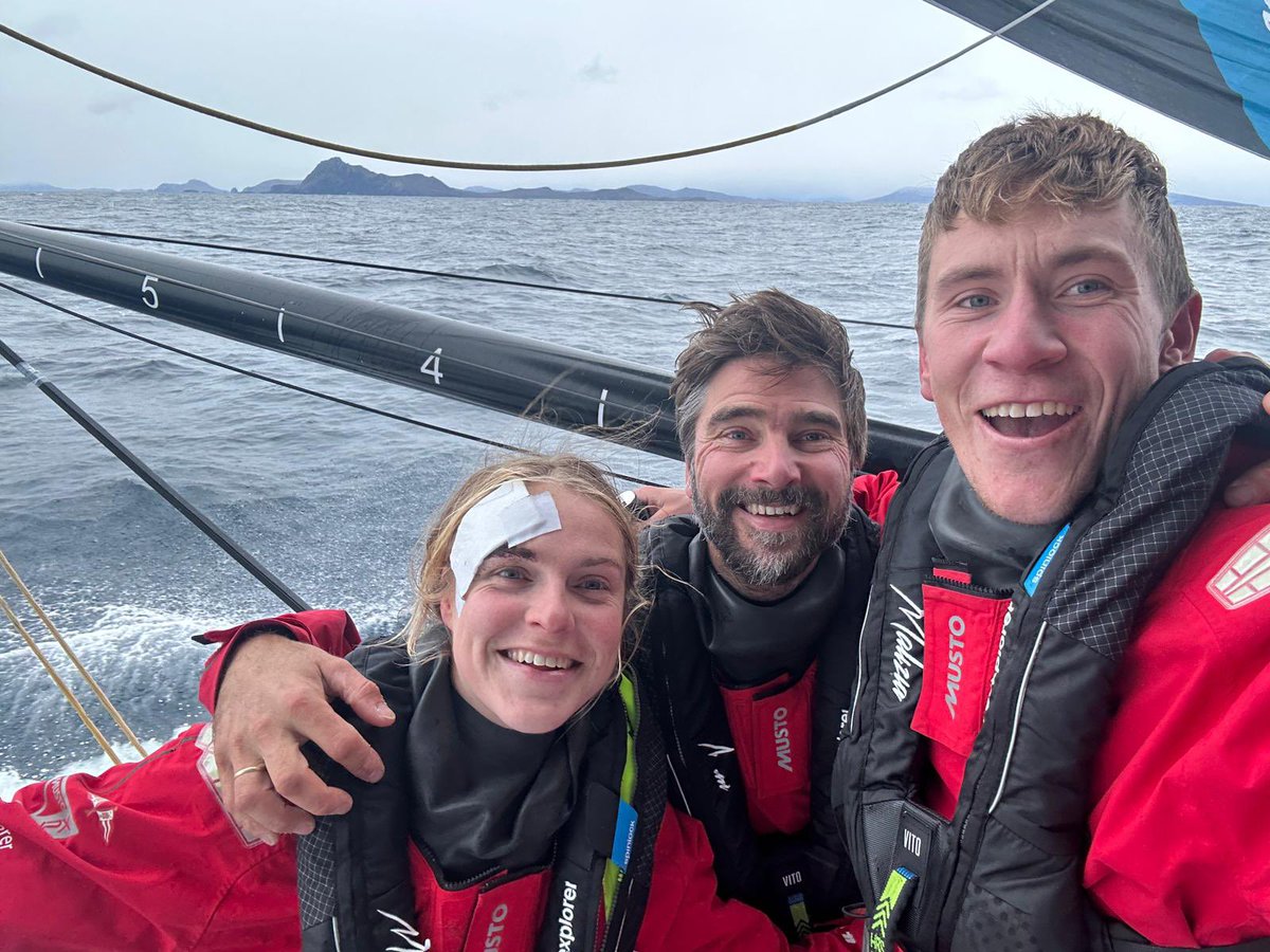 💬 First reaction from @borisherrmann: “Cape Horn holds many memories for me, and crossing this line in first almost means more than winning the leg, not in terms of points but in terms of what it means. I am proud of the team and this boat!"

#TheOceanRace