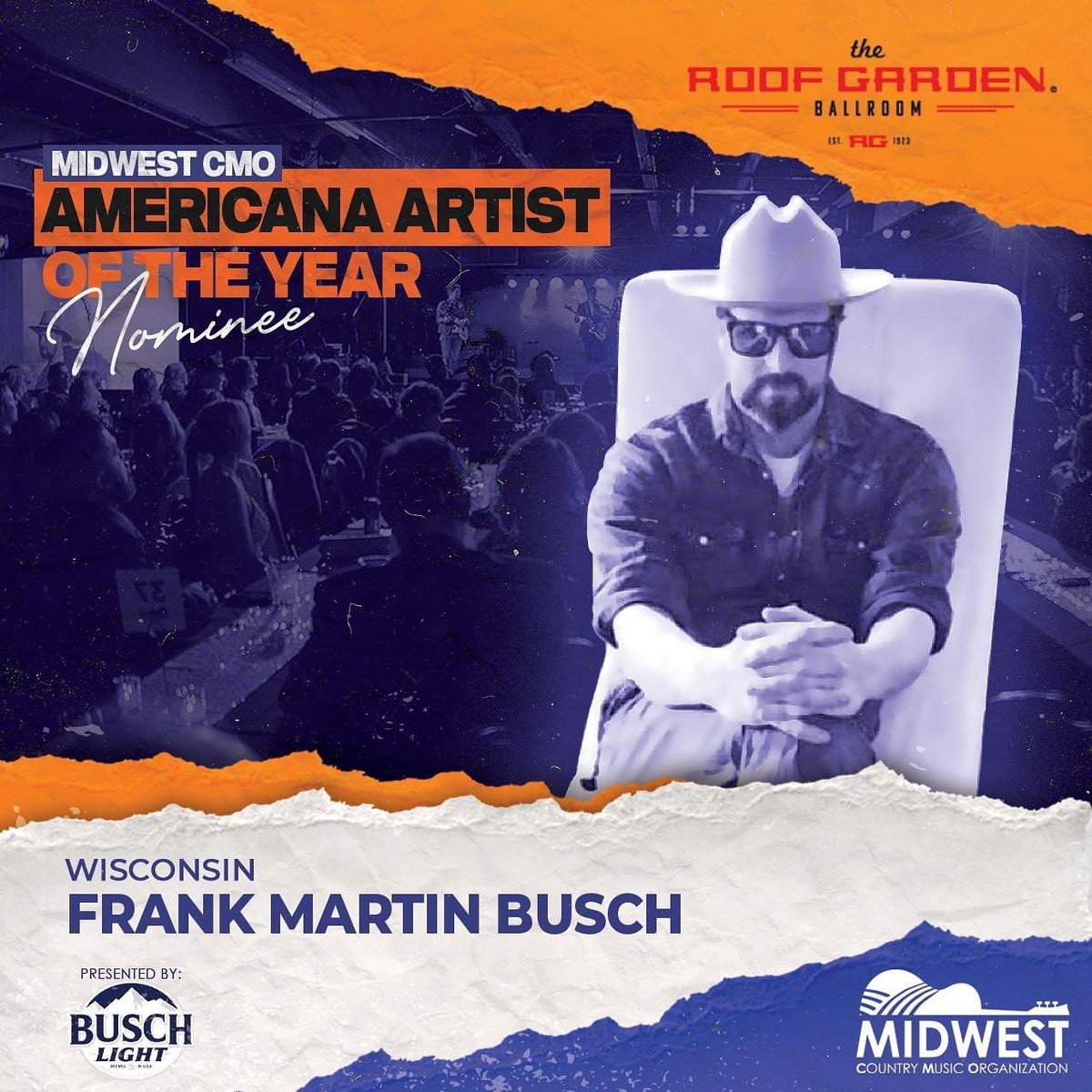fmbatn1's tweet photo. Super stoked to be nominated for a @MidwestCMO Lots of great talent in the Midwest, so it is a tremendous honor  just to be nominated. Thanks to all our fans for nominating us! #grateful #fmbatn #midwestcmo #countrymusicawards #americana #wisconsincountry #midwestcountry https://t.co/4Q3AF66vwh