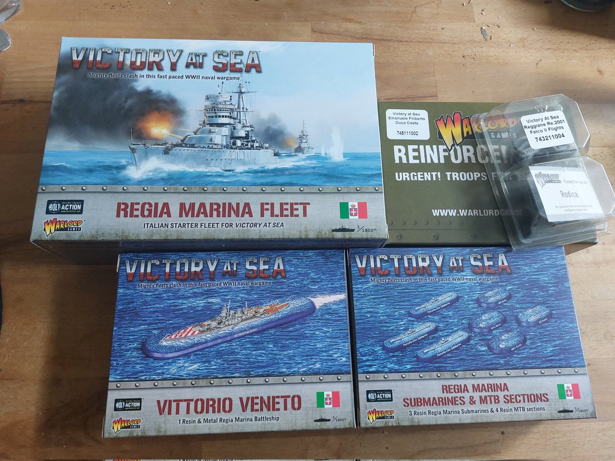 miniaturebrush's tweet photo. Got my Regia Marina fleet bundle from @WarlordGames.  Cant wait to paint these.

#warmongers #navalwargaming #tabletop #historical #paintingminiatures #scalemodels #warships https://t.co/UoNxl1PXvZ