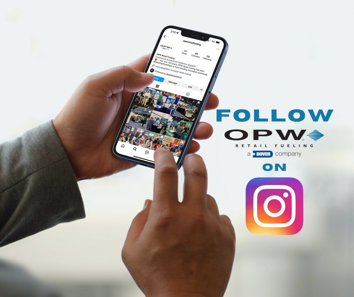 OPW Retail Fueling is now on Instagram! Here, our customers can explore products you know and love, interact with OPW experts and enjoy live looks into trade shows  as our team engages in events! Click the link below to follow. #DefiningWhatsNext

📲: https://t.co/A7XHygh4oq https://t.co/MPIuzEAPlf