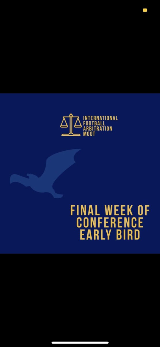 mariano_freyre's tweet photo. Lo importante es vivir distintas experiencias y una que tendrías que vivir es la de participar en IFAM (International Football Arbitration Moot) en Platja d` Aro (España).

No te quedes afuera de esta novedosa experiencia
#Sportslaw - #Arbitrationmoot - #deporteyvida 🧐 https://t.co/QN9r1UNXN2