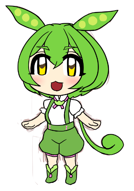 デフォルメずんだもんWIP #ずんだもん 