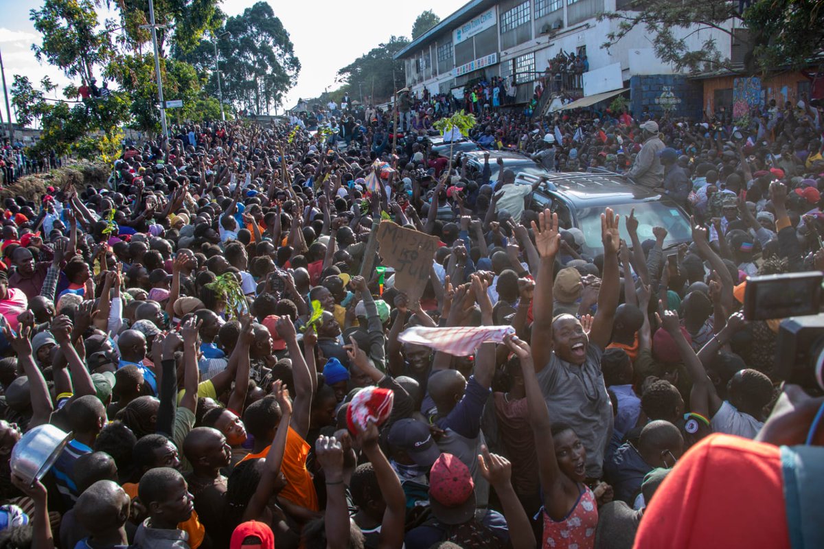 RailaOdinga's tweet image. Under Rigathi's express orders, police brutality against peaceful demonstrators increased today. 

Our resolve, on the other hand, has grown from strength to strength. 

We want to assure the illegitimate regime that we will see them bright and early on Thursday. Nationwide.