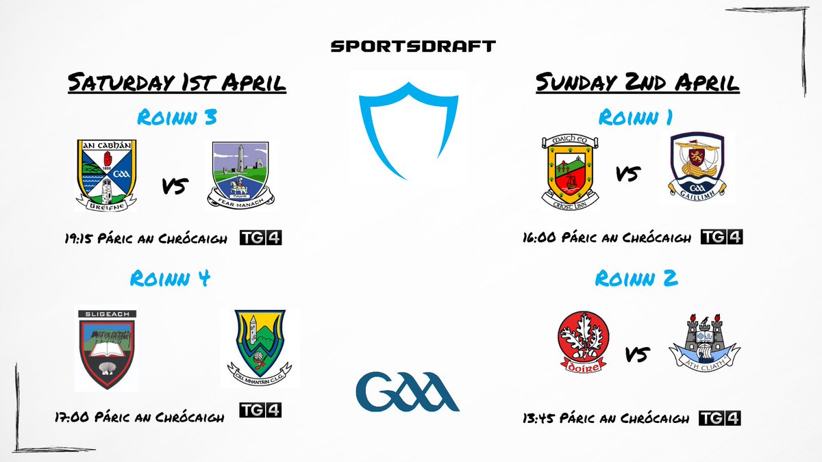 WheresTheScore's tweet photo. 🏐 @officialgaa Allianz Football League finals dates and times 🏆 👀

#GAA #AllianzLeagues #GAABelong https://t.co/JtzNiw8AJE