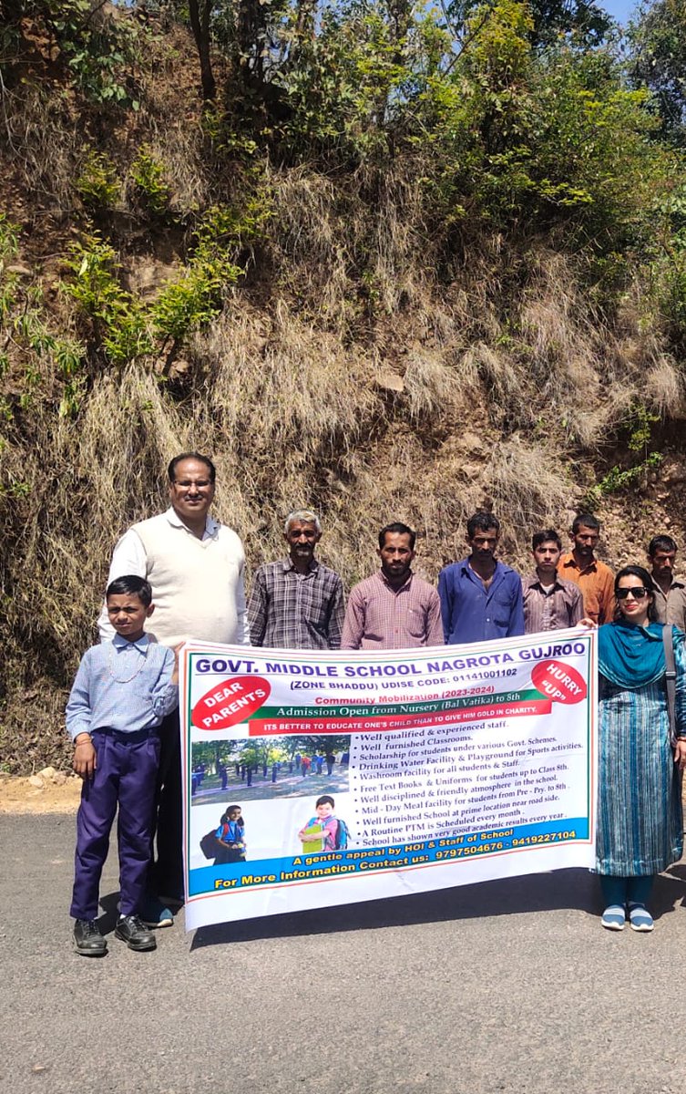 SchoolsJammu's tweet photo. PTMs ,community Mobilization, rallies,Cultural programmes with an aim to get more and more enrolment in Govt Schools.
@AlokKum36531399 
@AdvisorBJKGovt 
@OfficeOfLGJandK 
@manojsinha_ 
@EduMinOfIndia 
@ddnews_jammu 
@diprjk 
@DSEJDrRSSharma 
@JKSamagra 
@jkscert_jmu https://t.co/460ICT0tkF