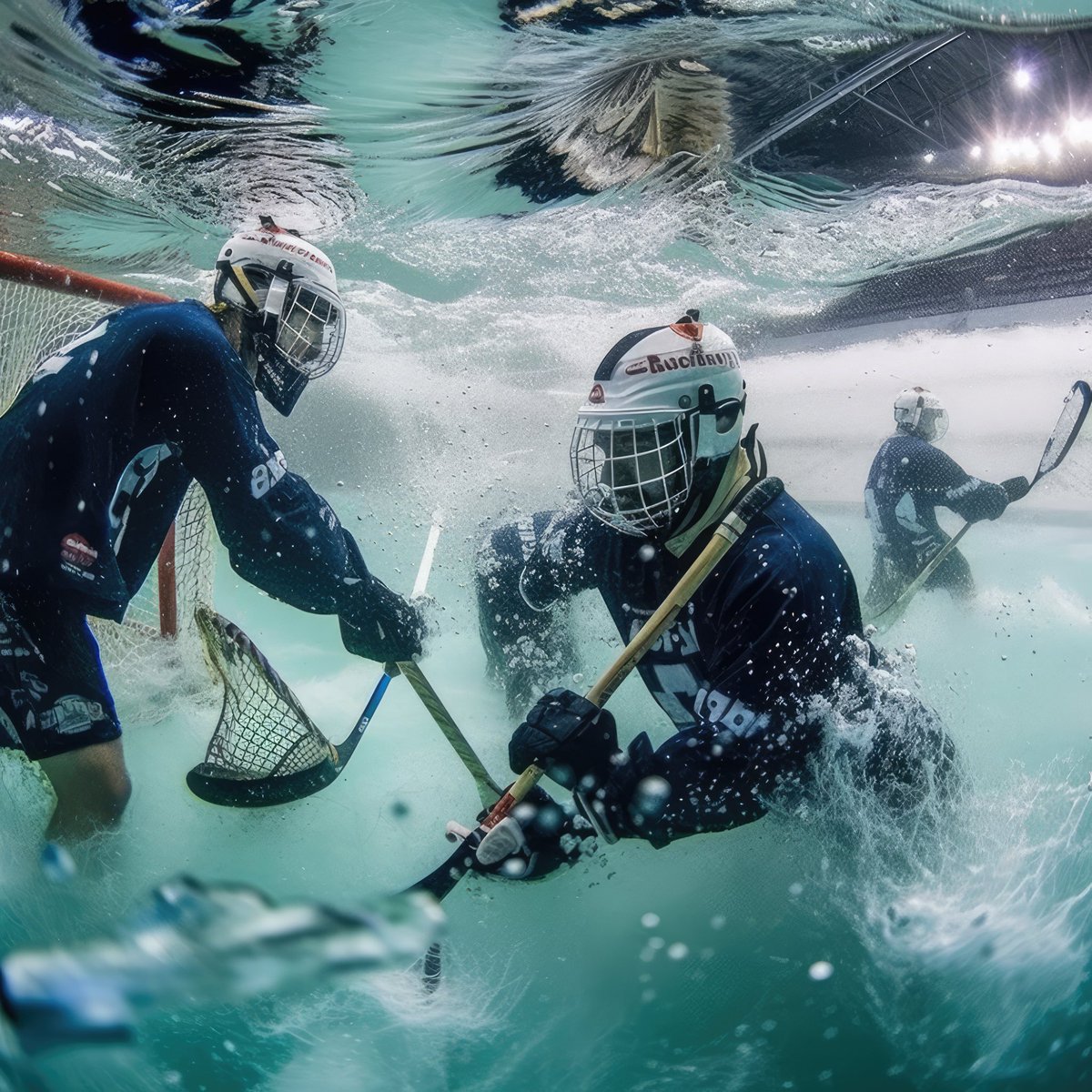 dan_ruse's tweet photo. Water Hockey is a sport played in over 50 countries worldwide. It is governed by the "Confédération Mondiale des Activités Subaquatiques" (CMAS), with regular national and international competitions.

#AIart #neuralart #machinelearningart #midjourney #watersports #hockey https://t.co/5zqhsiWqUK