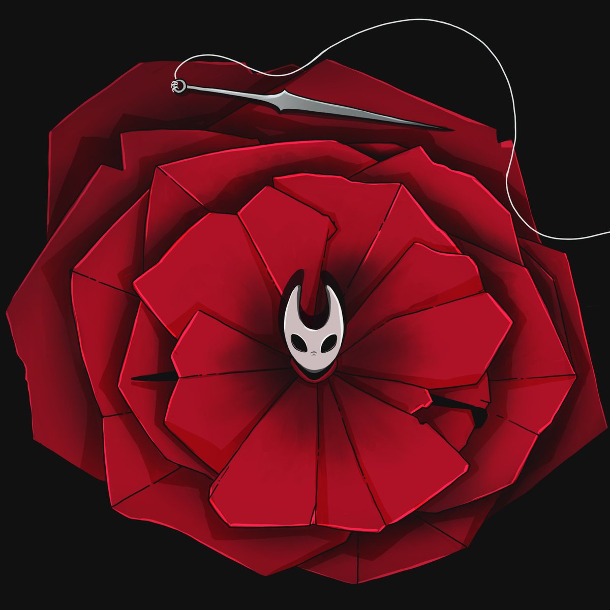 #10 of the weekly album art as hollow knight until Silksong comes out
This one was a match made in haven  from the original and hornet, dare I say it came out smashing

any suggestion of album with cool art please comment 
#hollowknight #hollowknightfanart #hollowknightart