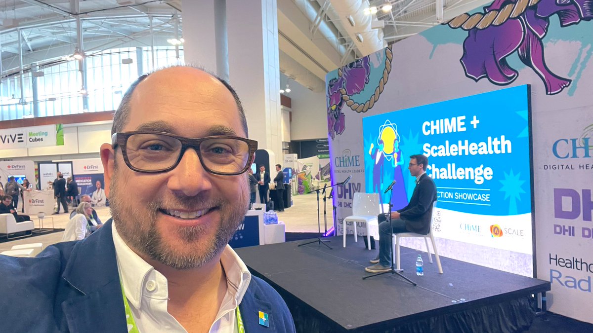 Just minutes away from joining Taylor McPartland on stage to discuss our partnership with <a href="/ScaleYourHealth/">ScaleHealth</a> on their <a href="/CIOCHIME/">CHIME</a> challenge.  Come and check it out!
#ViVE2023 <a href="/startuphealth/">StartUp Health</a>