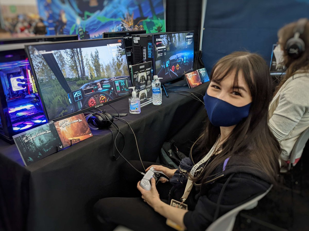Secretly went to PAX East over the weekend! Saw lots of really cool upcoming games, of which #PacificDrive has me EXTRA EXCITED.

Here's @lolipopgitv having the TIME OF HER LIFE