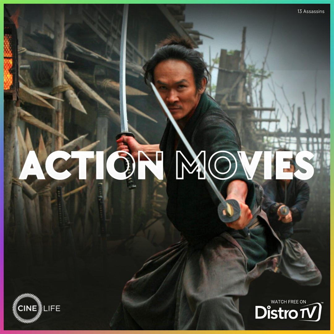 DistroTV's tweet photo. Ready for some heart-pumping action? 💥 DistroTV has an incredible selection of action-packed movies! Catch films such as 13 Assassins, Jack Strong, The Warlords and more on the OnDemand section of DistroTV! 📺
#DistroTV #FreeTV #ActionMovies #Cinelife #OnDemand https://t.co/h5UZEFKeuw