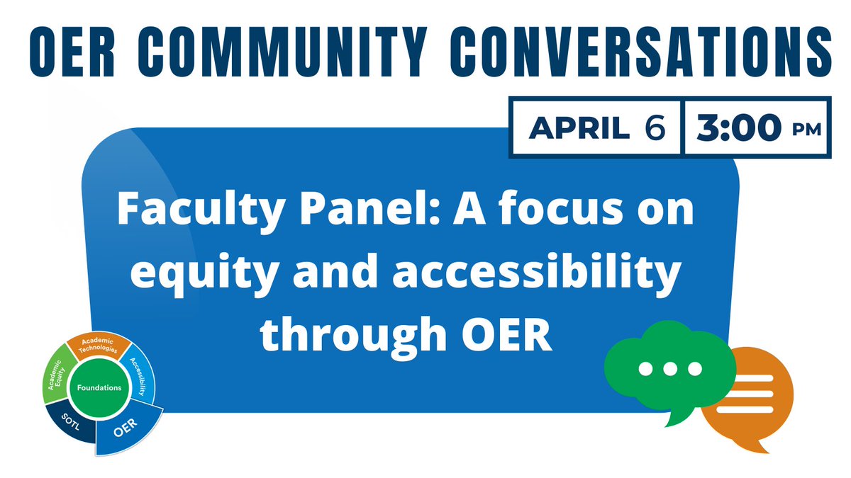 Join the final OER Community Conversation for this academic year on April 6!

Featuring panelists from <a href="/MNSUMankato/">Minnesota State Mankato</a> and <a href="/clcmnedu/">Central Lakes College</a>.

Learn more and register: asanewsletter.org/2023/03/27/oer…