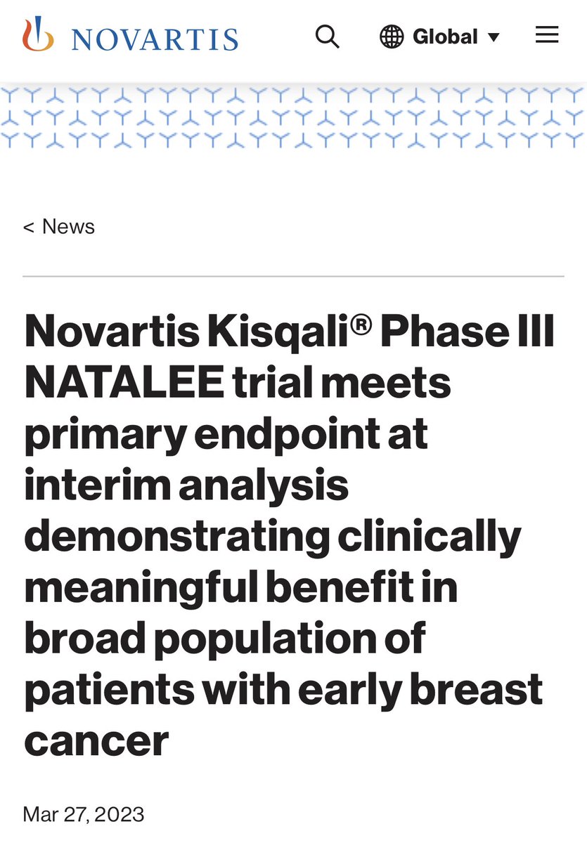 📣What a day! 💥 2 PIII trials:
RUBY trial ➡️ practice changing results in #endometrialcancer What a terrific #ESMOVirtualPlenary ✨
NATALEE trial ➡️ met the primary EP of iDFS in #breastcancer in #pressrelease Waiting 4 results 🔜
@myESMO @AACR #immunotherapy #precisiononcology