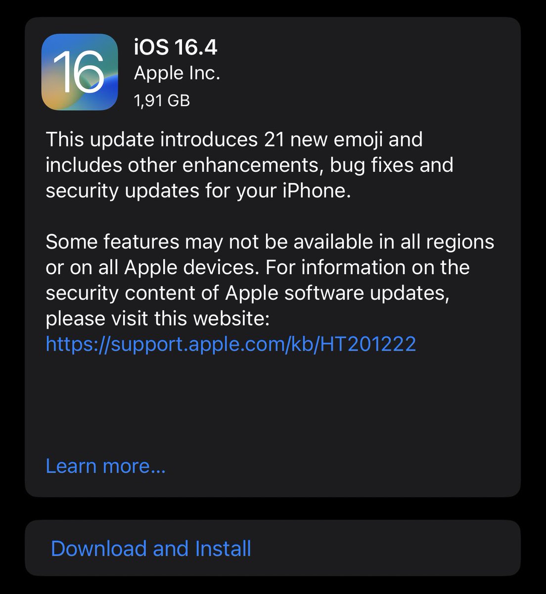 AppleJesus's tweet photo. iOS 16.4 уже здесь! https://t.co/v3yMlmRBJL