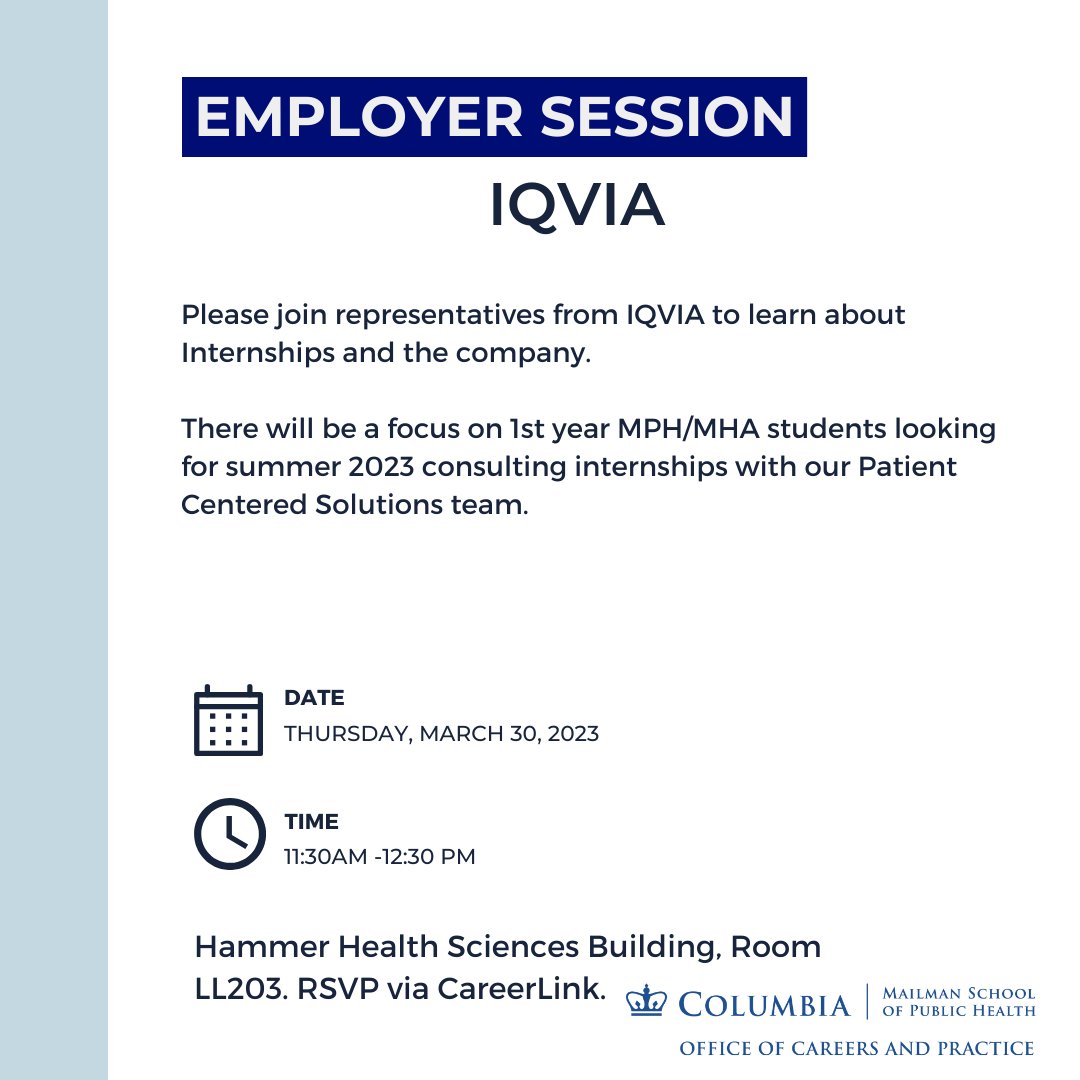 Columbia Mailman Career Services (@msphocs) on Twitter photo 