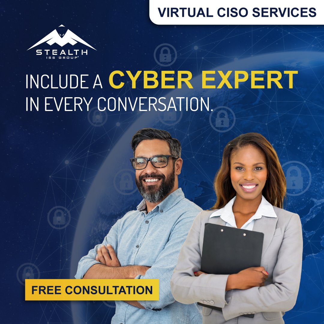 stealth_iss's tweet photo. Have a security project? Need professional Cyber Exterise to guide you through it but dont want to hire a full time CISO? Get in touch with us to have your dedicated vCISO available to you - whenever you need it.

https://t.co/YyP2u0d5ge

#stealthgroup... https://t.co/tgwoDt5PGK