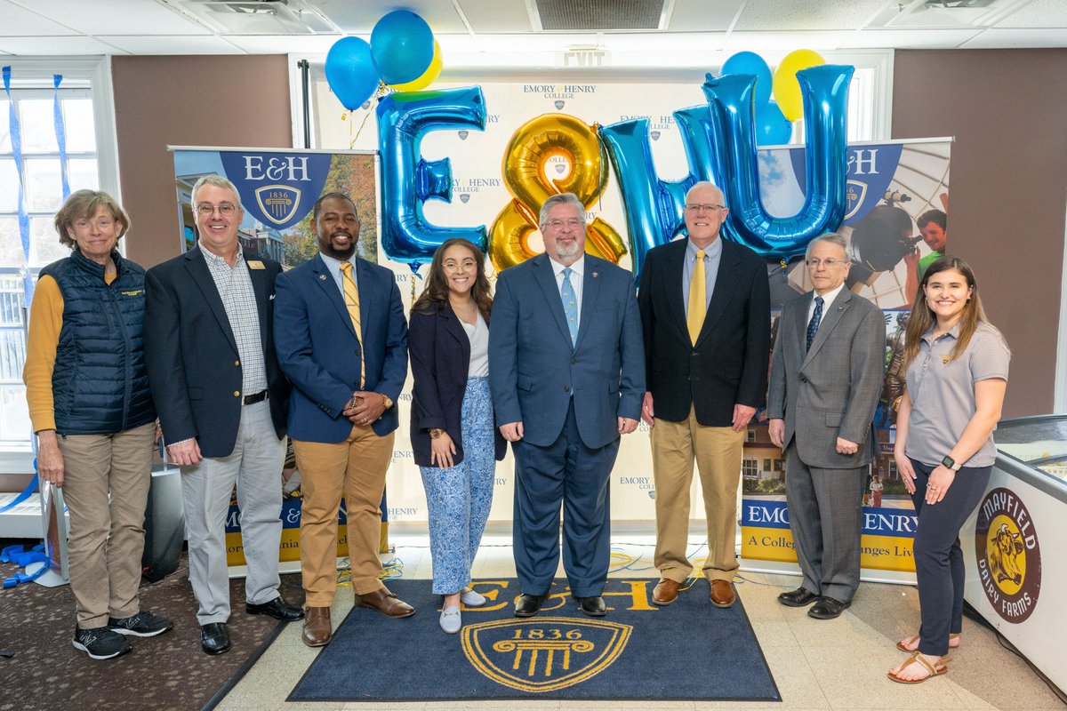 emoryhenry1836's tweet photo. 🥳Celebrating the announcement with the campus for the future transition from College to University coming in Fall 2024! Members of the Board of Trustees at Emory &amp; Henry College reviewed and approved the new 23-26 strategic plan. 
Read more and see photos https://t.co/pHlhtf6N4R https://t.co/f2Yvm0d8M5