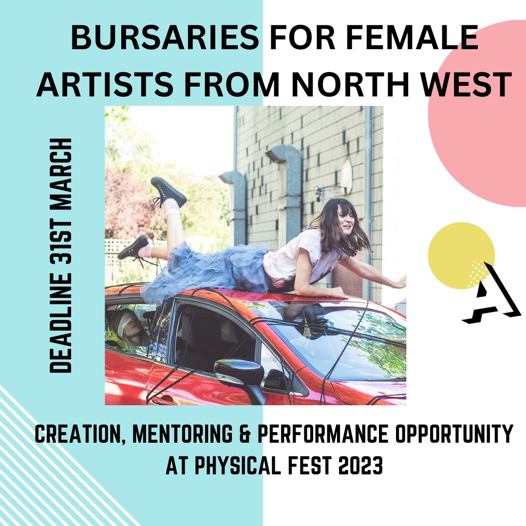 DEADLINE THIS FRIDAY! for our female bursaries call out for artists living in the Northwest! Grant-mentoring-performance #PhysicalFest2023 #acesupported @CultureLPool tmesistheatre.com/physical-fest/…