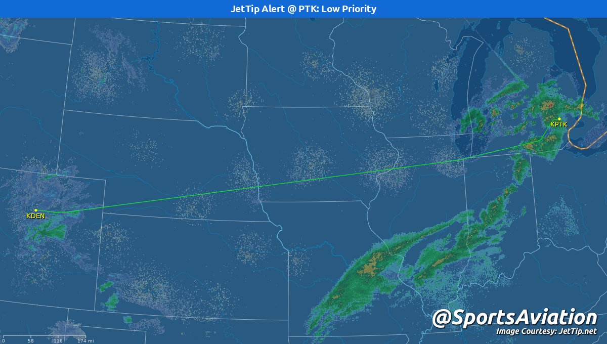 SportsAviation's tweet photo. 🏀 Milwaukee Bucks (@Bucks) #FearTheDeer
🆚 L @ Denver Nuggets #MileHighBasketball #MILvsDEN
⏭️ Detroit #Pistons #MILvsDET
✈️ N655DL | DAL8932 | B752
🛫 DEN - 8:27 pm MT
🛬 PTK - 12:32 am ET
📡 Tracking: https://t.co/GZPgPySgr8 https://t.co/ypyIx1YOyg