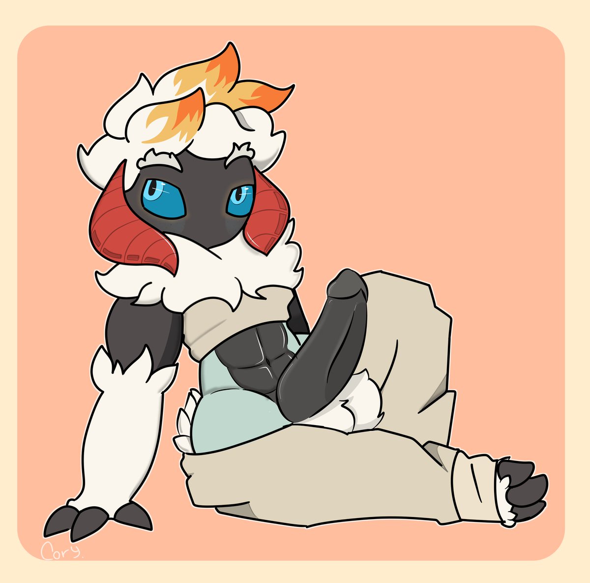 another commission this time from:<a href="/jetblade20/">The Ebon Figure Guild</a>

of his muscular moth 💪òωó)