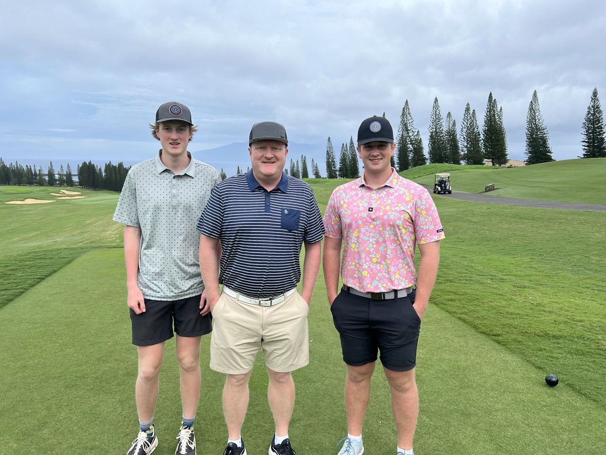 hunter_higham's tweet photo. I had a great spring break in Hawaii with my family. Best part of the trip was getting to play the Plantation Course @GolfatKapalua @TheChrisRubio https://t.co/Wnwq0pW89Z
