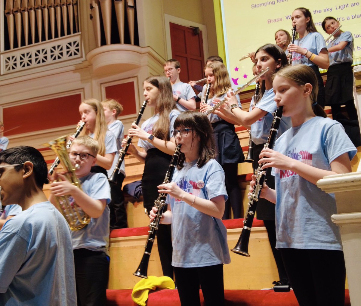 sinfoniavivauk's tweet photo. Rehearsals sounding fantastic at @demontforthall this afternoon ahead of our #LeicsCreate performance tonight! Can’t wait to share the young participants musical creations live on stage!

In collaboration with @orchestras_live &amp; @leicsmakemusic https://t.co/Uzc11n0fh6