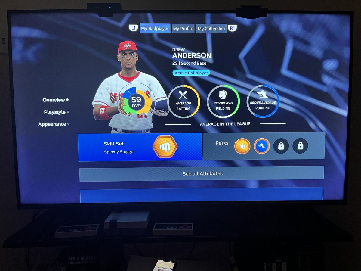 Lefty4life1027's tweet photo. @MLBTheShow Well the TOP Draft choice Drew Anderson is now a Washington National!! Got his 1st Double-A hit in the Minor Leagues, went 2 for 4, stolen base, but the Harrisburg Senators lost the game 3-2. We’ll get ‘em next time no worries!!! #RoadToTheShow #mlbtheshow23 https://t.co/dbDL4Iuh9D