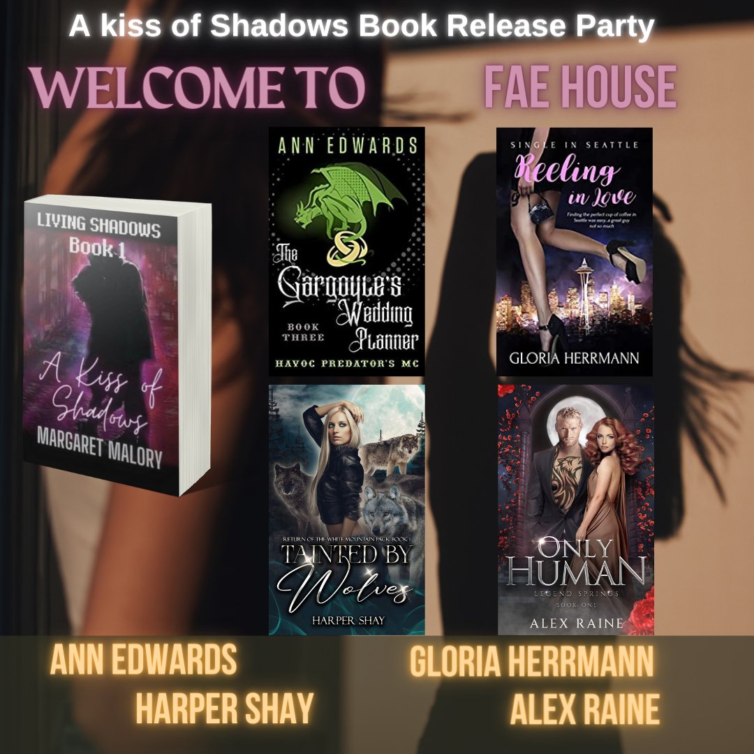You’re all invited to <a href="/MargaretteDarbo/">Margaret Malory</a>  #BOOKRELEASEPARTY on March 31st @  facebook.com/groups/1516399…  Fae House -  Ann Edwards @gloriaiswriting <a href="/HarperShay1/">Harper Shay</a> Alex Raine -3 more houses to be sorted into! Who's excited?
