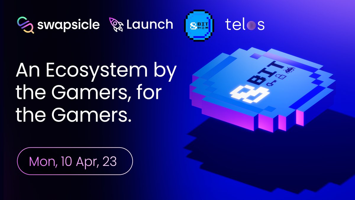 🚀Swapsicle Launch announcement🚀

<a href="/8bit_arcade1/">8Bit</a> will soon be launching their $NBBL token via Swapsicle Launch on @Hellotelos! ⚡️

8Bit Arcade are a web3 gaming platform &amp; incubator for indie devs, with a continuously growing library of modern and retro games🕹👾

Expect HUGE