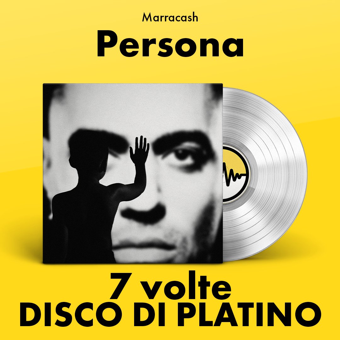 MARRACASH: L’ALBUM DEI RECORD “PERSONA” CONQUISTA OGGI IL 7° DISCO DI PLATINO. 
#marracash #persona #frequenzaitaliana