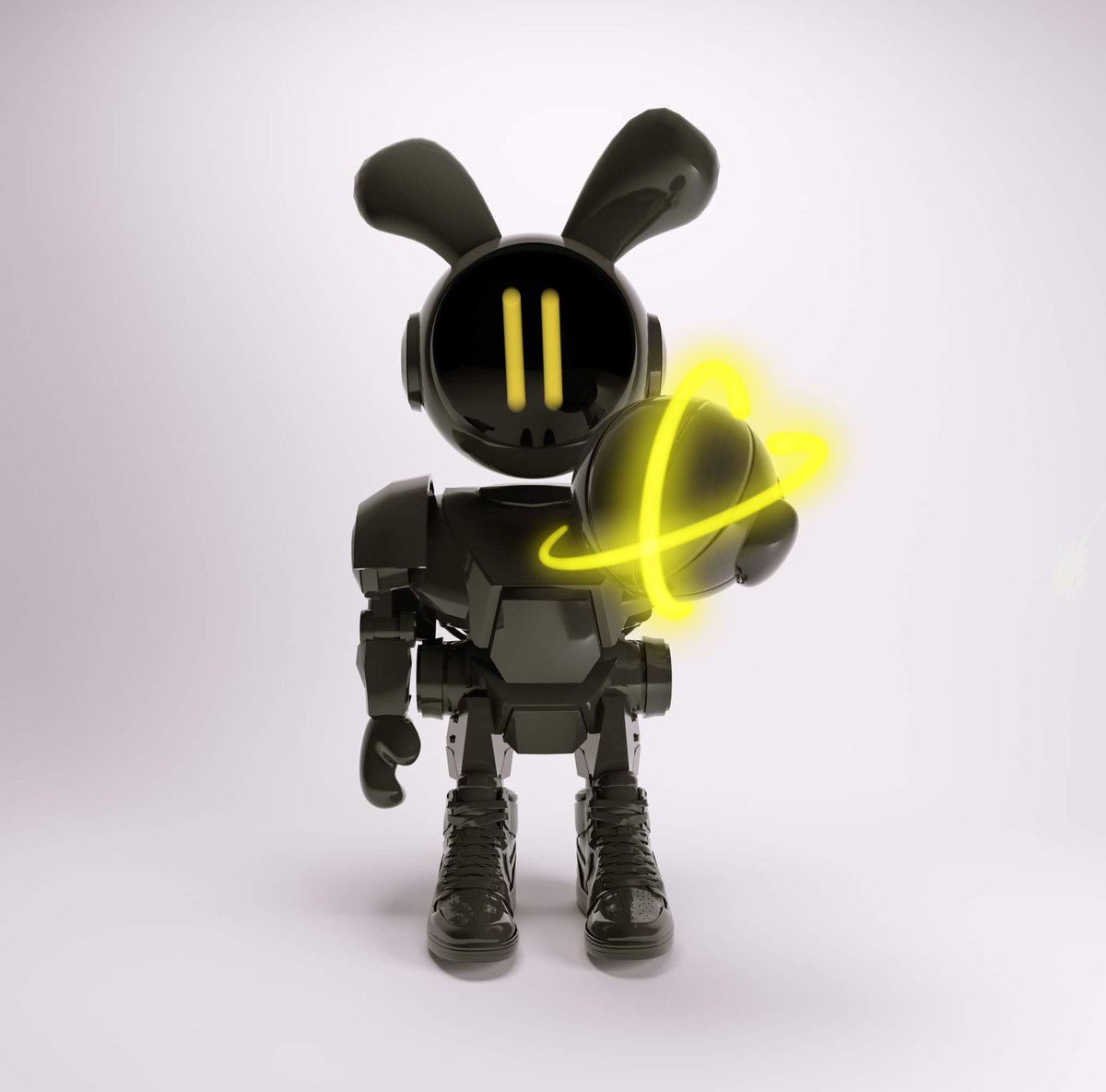 Simple black and yellow:) What would you like to see next? :) #emocrypt #art #design #bunnybot #creativity #web3