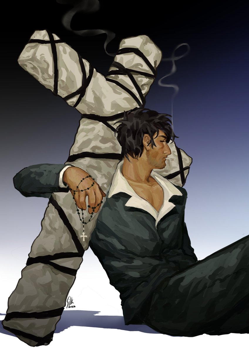 silkduskk's tweet image. preacher man 

[trigun]