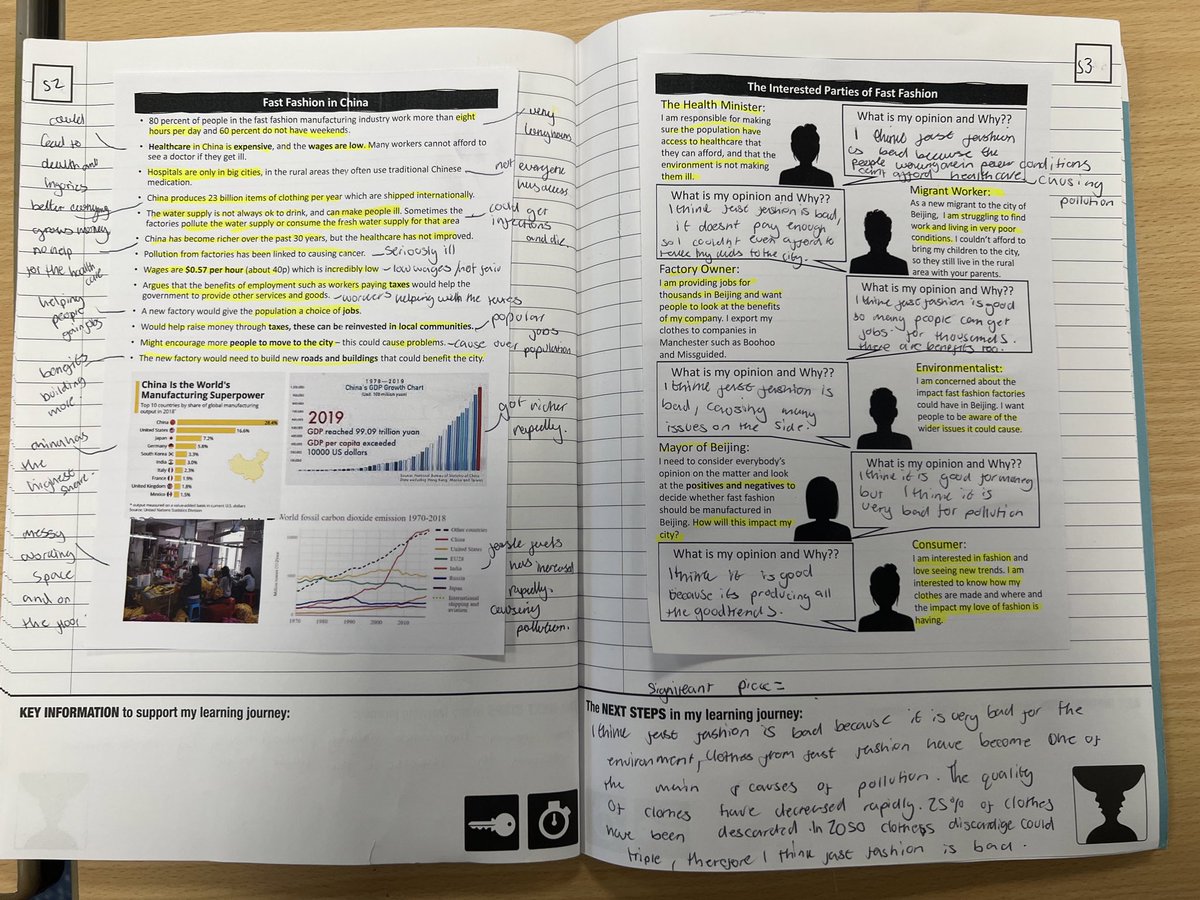 ChorltonTeach's tweet photo. Year 7 geographers investigated the impacts of fast fashion and then considered peoples opinions on the industry, before coming to their own conclusion about whether the benefits outweighs the problems. https://t.co/cyUJqjbghK