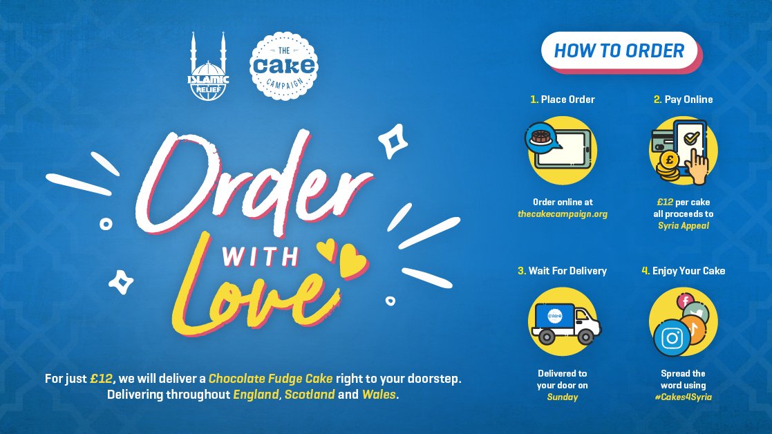 👇Follow this simple guide on how to order a chocolate fudge cake and a box of brownies for delivery or even click and collect 😉👍

📱At TheCakeCampaign.org 

#cakes4syria #thecakecampaign