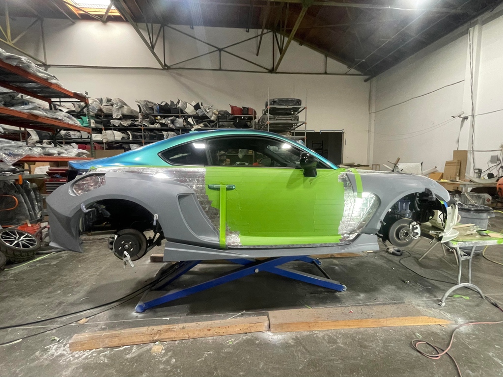 WidebodyGR86's tweet photo. 🤩 truly amazed at how this @extreme_dimensions 🏎️ wide body kit on our Toyota GR86 is coming along so far 🙇🏼‍♂️

#TeamR1 #VividRacing #R1Concepts #TeamToyo #ToyoTires #CarbonCreations #ISCsuspension #WhiteLine #ForgeStar #StudioRSR #ExtremeDimensions #StoppingTheWorld #subaru #car https://t.co/iej0xUDGCo