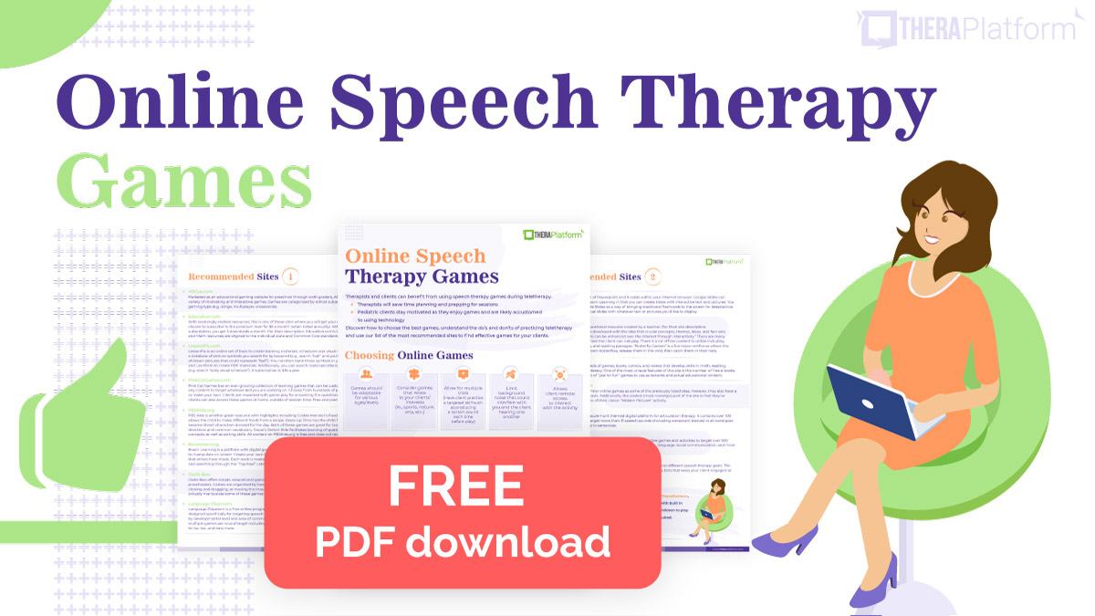 TheraPlatform (@theraplatform) on Twitter photo 🧐 Hey SLPs! Looking for a few games to incorporate in your teletherapy sessions? We have the definitive list of the best resources along with a few best practice tips. Check it out! 👉ow.ly/omvw50NnXY3
#speechtherapygames #speechtherapyactivities 🧐 Hey SLPs! Looking for a few games to incorporate in your teletherapy sessions? We have the definitive list of the best resources along with a few best practice tips. Check it out! 👉ow.ly/omvw50NnXY3
#speechtherapygames #speechtherapyactivities