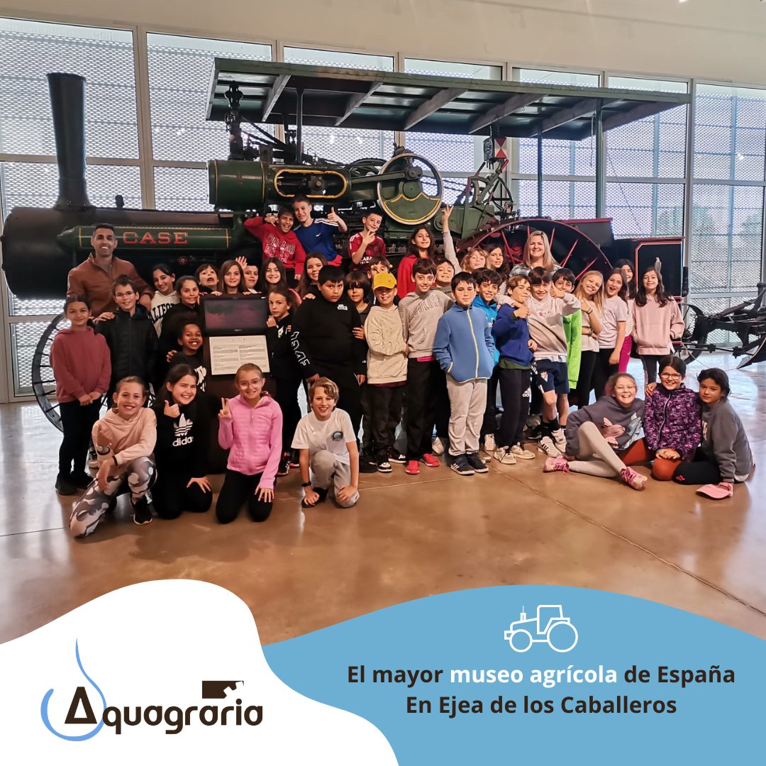 aquagraria's tweet image. Un segundo grupo de 5º de primaria del colegio @cpirosalesdelcanal nos visitó el jueves para conocer la historia de Ejea y de nuestro museo.🚜🌾

#visitasguiadas #conociendoaragon #excursiónescolar #ejea #maquinariagrícola #historia