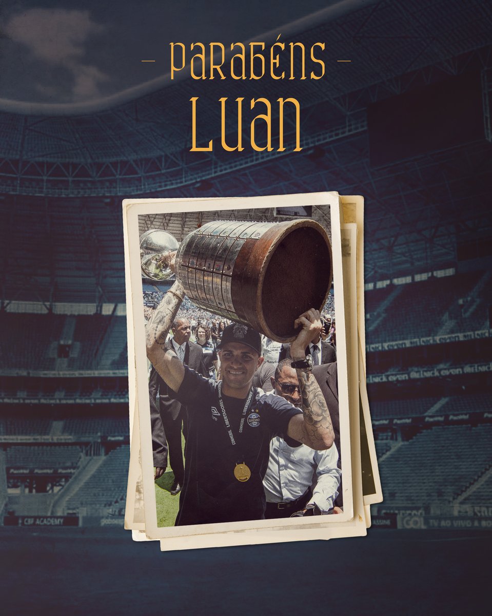 Hoje é aniversário do Luan! 🥳 Campeão da Copa do Brasil (2016), Libertadores (2017), Recopa Sul-Americana (2018), Gauchão (2018 e 2019) e Recopa Gaúcha (2019), o nosso Rei da América completa 3⃣0⃣ anos. Parabéns! 👏