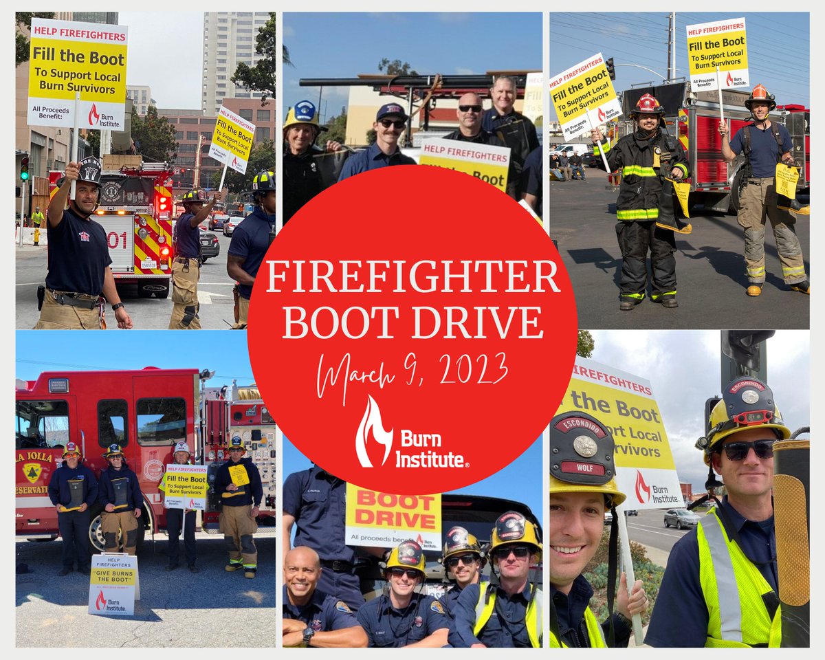 Burn_Institute's tweet photo. https://t.co/HTmDPS5RlH We're in the home stretch we're still accepting donations for our annual Boot Drive through the end of March! Special thanks to the San Diego Firefighters Federal Credit Union, and all of of our donors so far, for your support! #SDBootDrive https://t.co/hJGfmaC63l