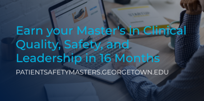 GU_EMCQSL's tweet photo. Join us tomorrow to learn more about the #patientsafety program. Take your career to the next level and gain the skills &amp; knowledge necessary to succeed in today's #healthcare environment.

Date: March 28, 2023, at 12 pm ET
Register here: https://t.co/ROwNTuQo7h

 #hcldr https://t.co/1ZydYjM5tT