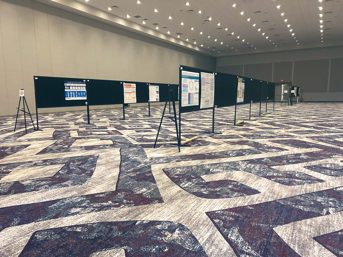 HFES's tweet image. #HFESHCS Poster Session setup is underway. Session 1 kicks off later today. Come by to learn more about over 70 posters! Check the mobile app for details.