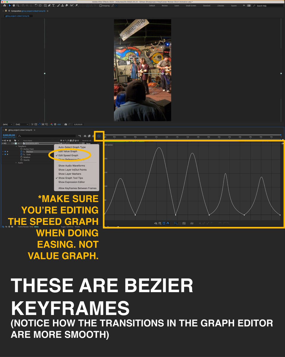 mgdigitalartist's tweet image. This is the power of bezier keyframes. You can get even more control over how the motion is eased by opening the #grapheditor