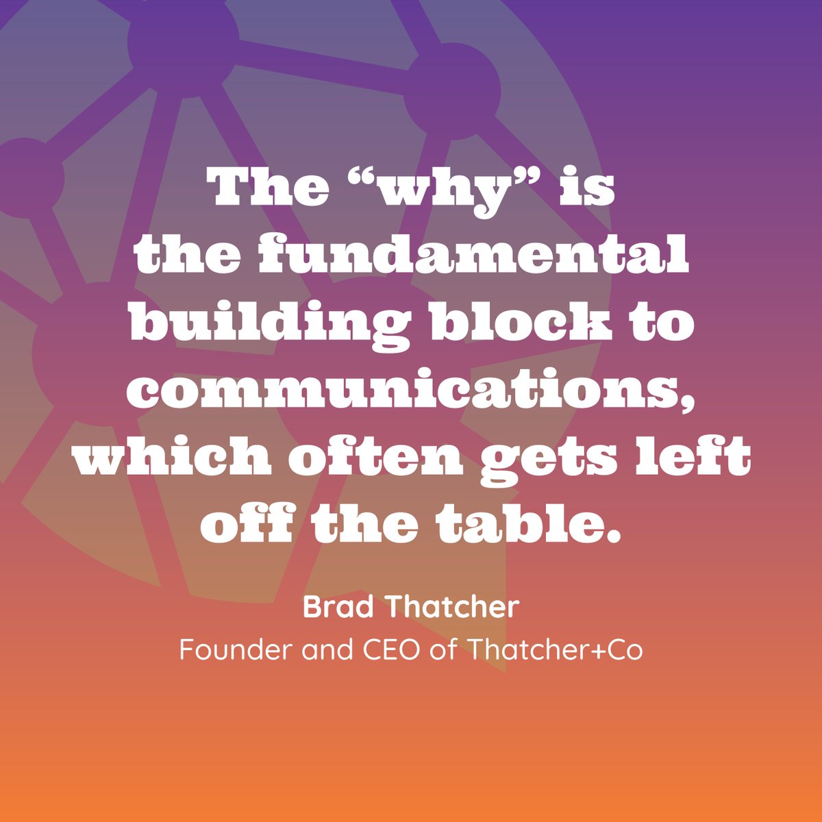 gcc_connectors's tweet image. An effective #communications strategy starts with the “why.”  This is one of many key insights from @bradleythatcher  at our most recent roundtable and workshop. 

Join us for our next event on April 20th to pick up more useful #resources and #insights: zurl.co/wfeH