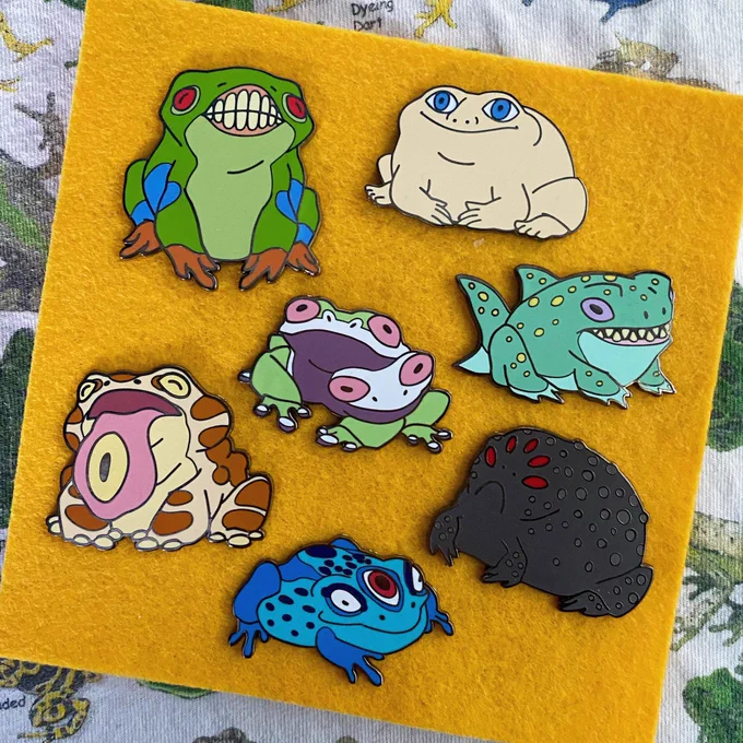 I also like to design merch featuring animals and monsters  